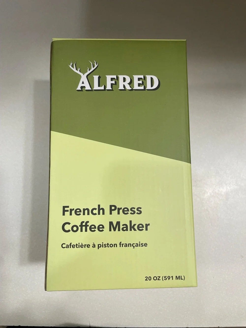 Alfred Glass French Press Coffee Maker with Chrome Accents